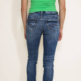 Silver Jeans Destructed Skinny Girlfriend Jeans for Women