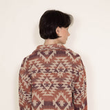 Womens Simply Southern Clothing Cropped Navajo Shacket for Women in Red