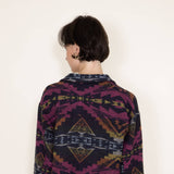 Simply Southern Womens Cropped Patterned Shacket for Women in Multi 