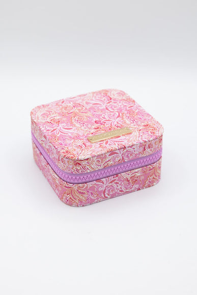 Simply Southern Jewelry Box Case in Pink Paisley