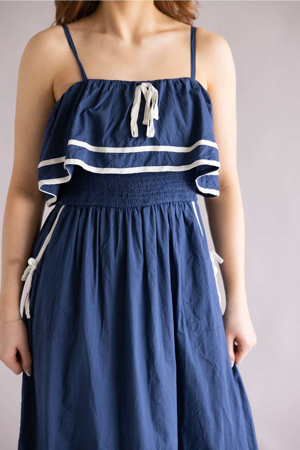 Simply Southern Nautical dress navy white