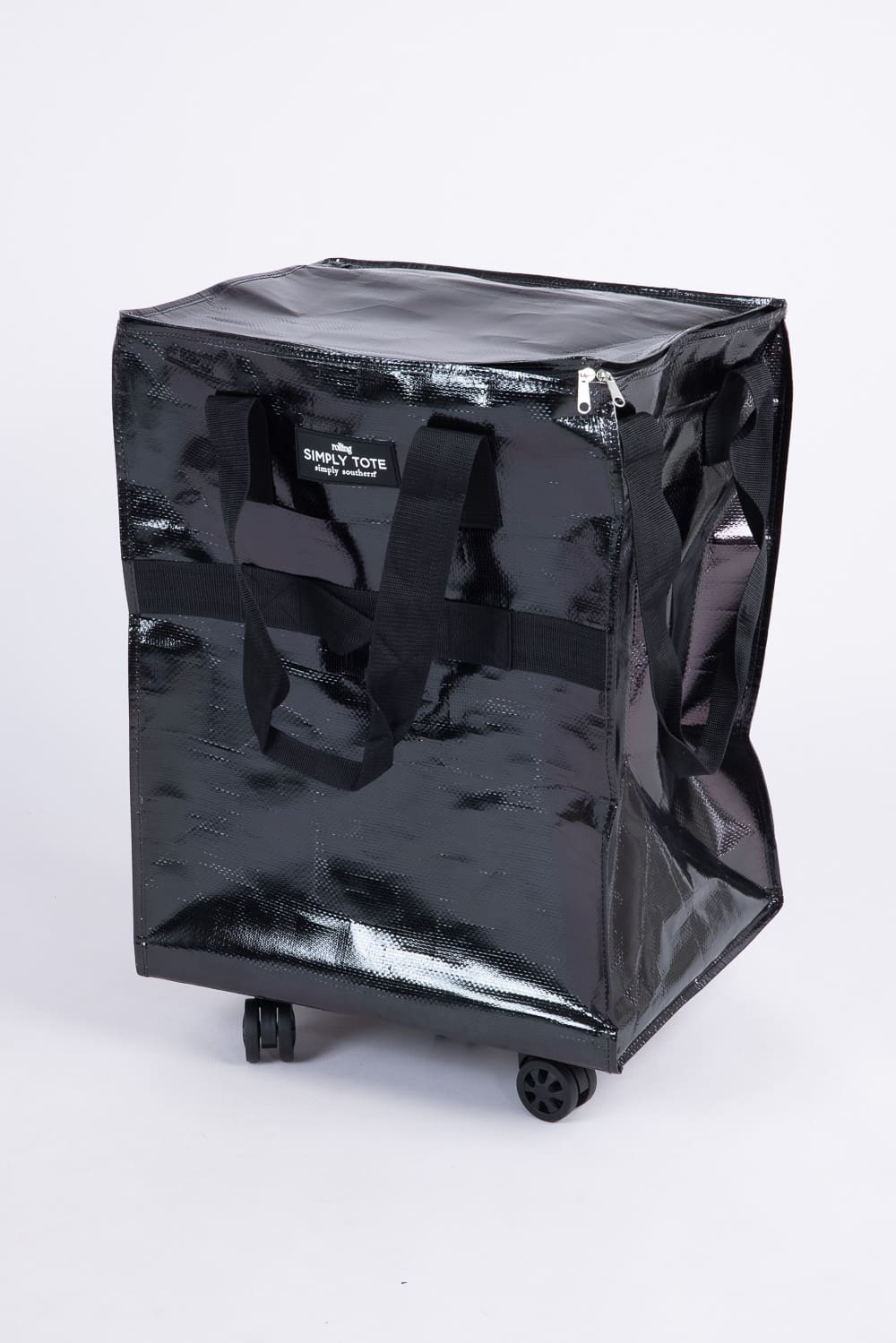 Simply Southern Rolling Tote Bag in Black