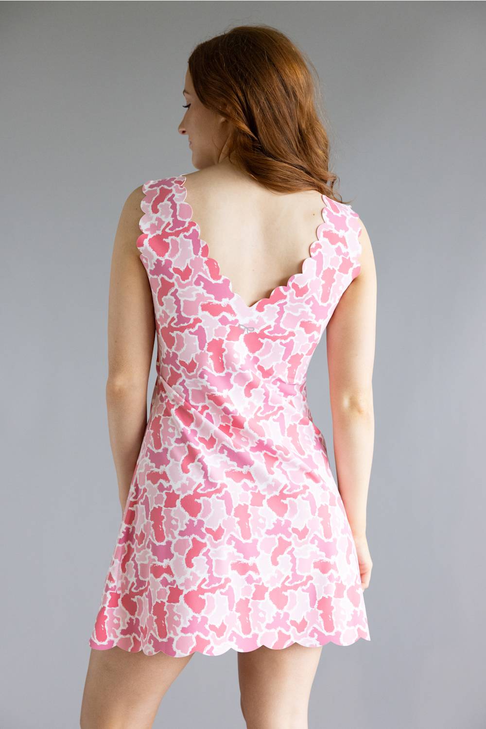 pink camo dress Simply Southern Scalloped Sports Dress in Pink Camo at Glik's , XXL