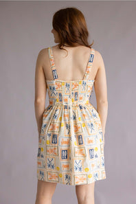 Simply Southern Seaside Patch dress lobster orange