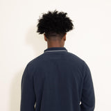 Simply Southern Men's Snap Fleece Pullover for Men in Blue