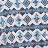 Men's Simply Southern Snap Fleece Tribal Print Pullover for Men in Blue