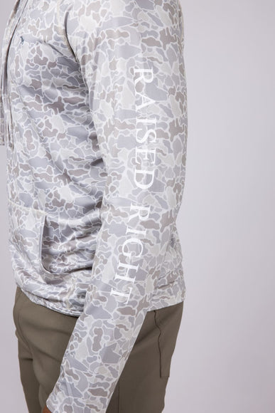 Simply Southern Sport Hoodie for Men in Grey Camo