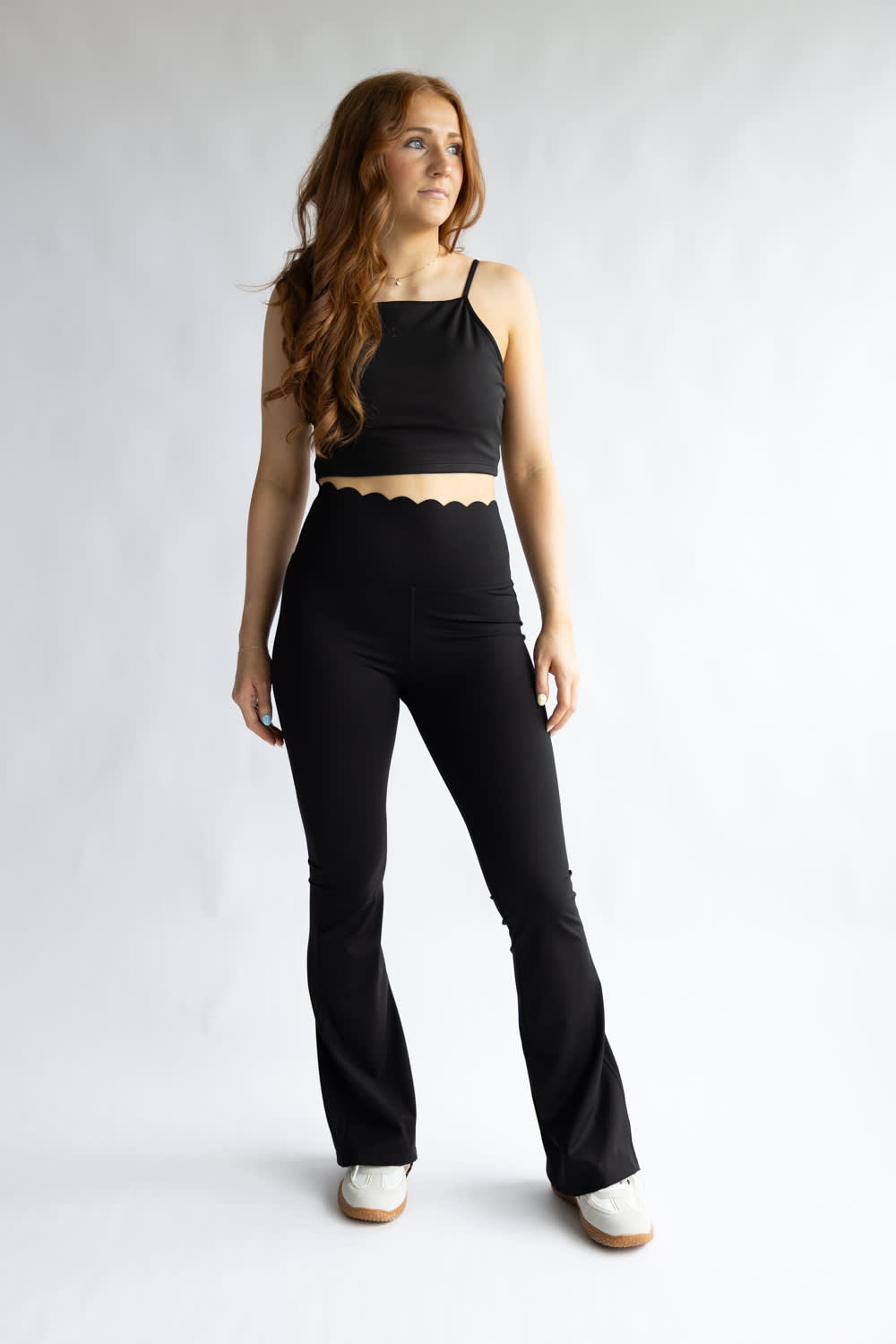 Simply Southern Squareneck Sports Top for Women in Black