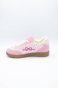 Simply Southern Summer Sneakers for Women in Pink Bow