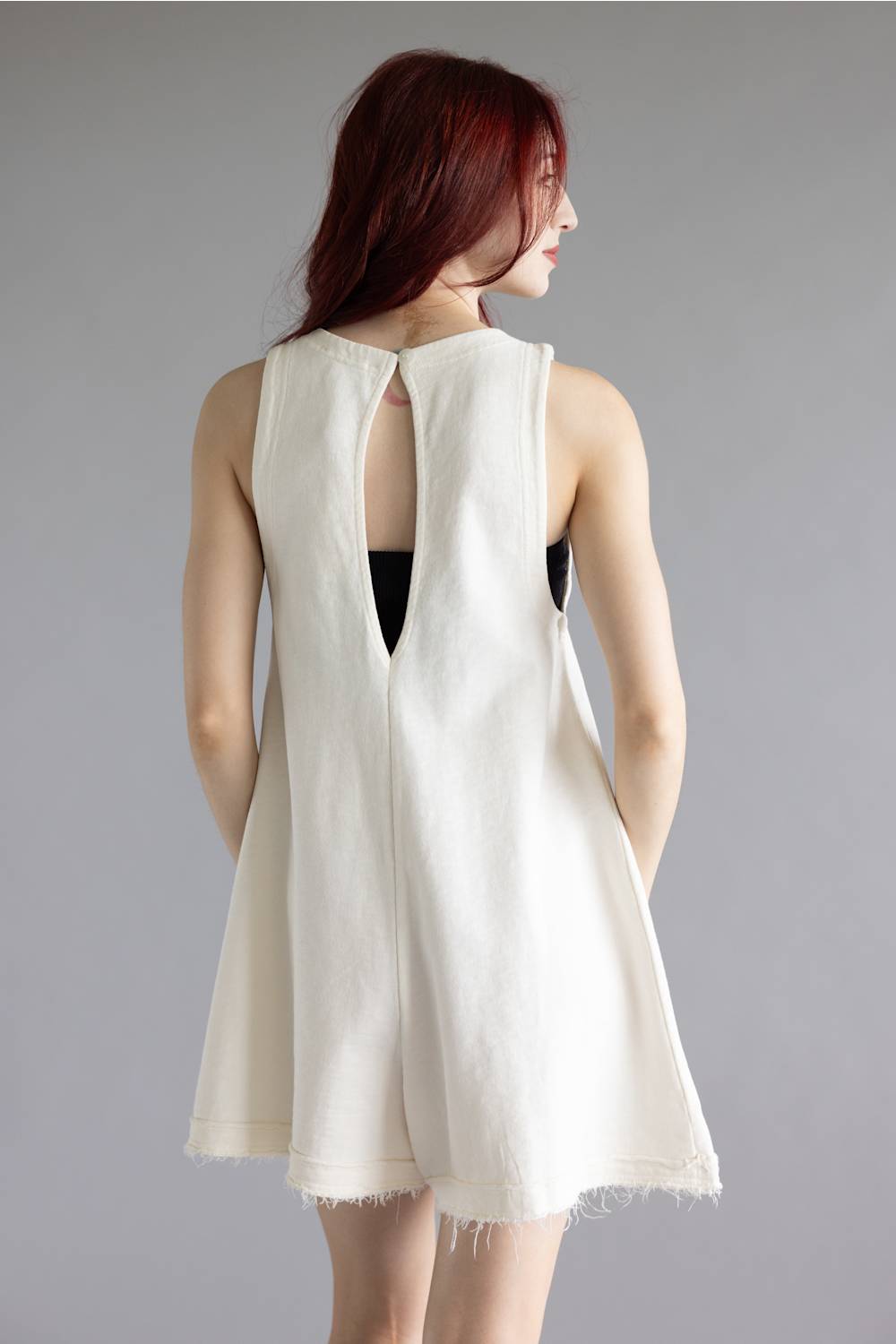Simply Southern Washed Romper for Women in Pearl