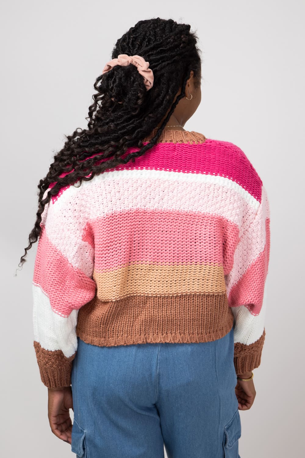 Simply Southern Striped Cropped Sweater for Women in