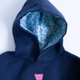Simply Southern Youth Embroidered Dilara Bear Hoodie for Girls in Navy | PP-0225-YTH-HD-DILARA-BEAR