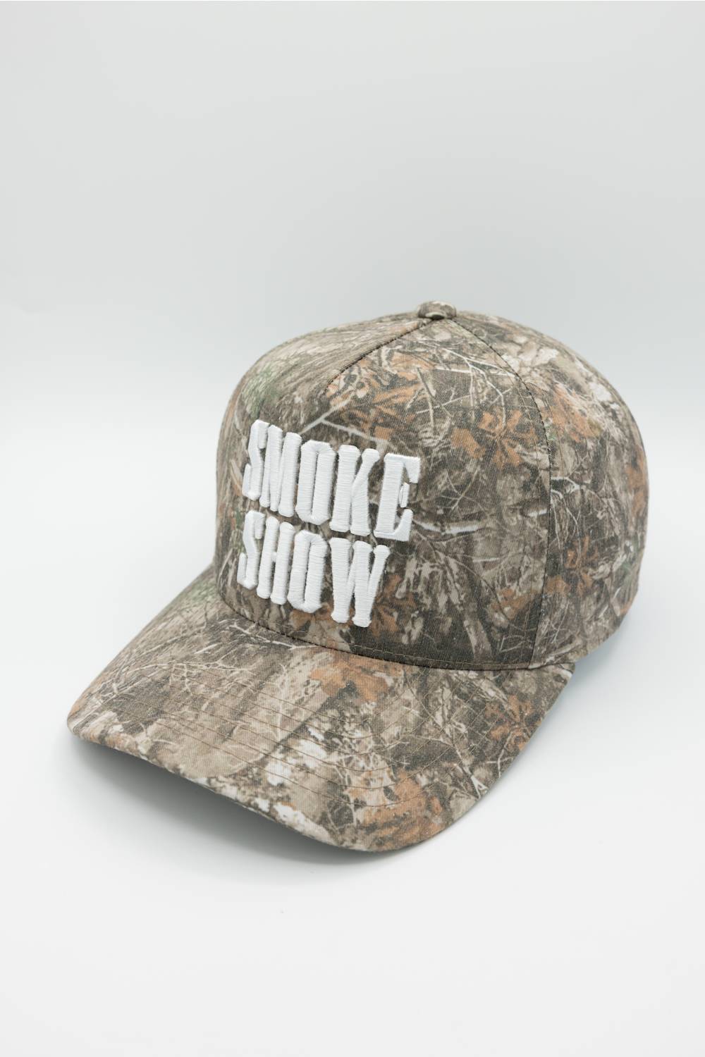 Smoke Show Trucker Hat for Women in Dark Camo