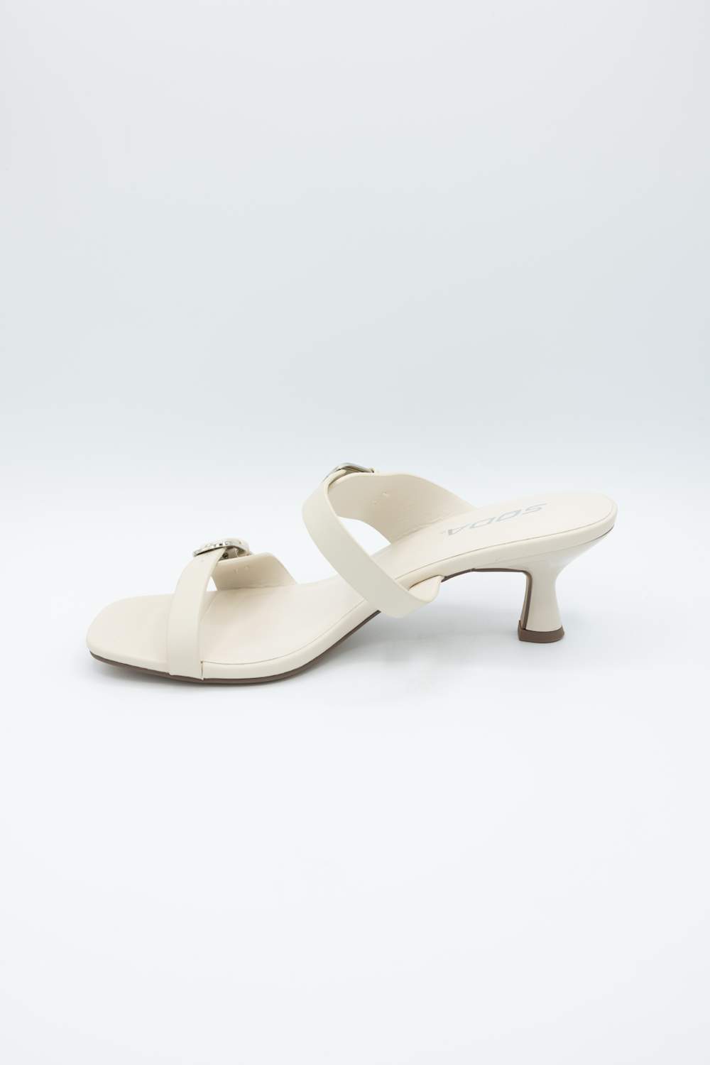 Soda Candice Kitten Heels for Women in Bone