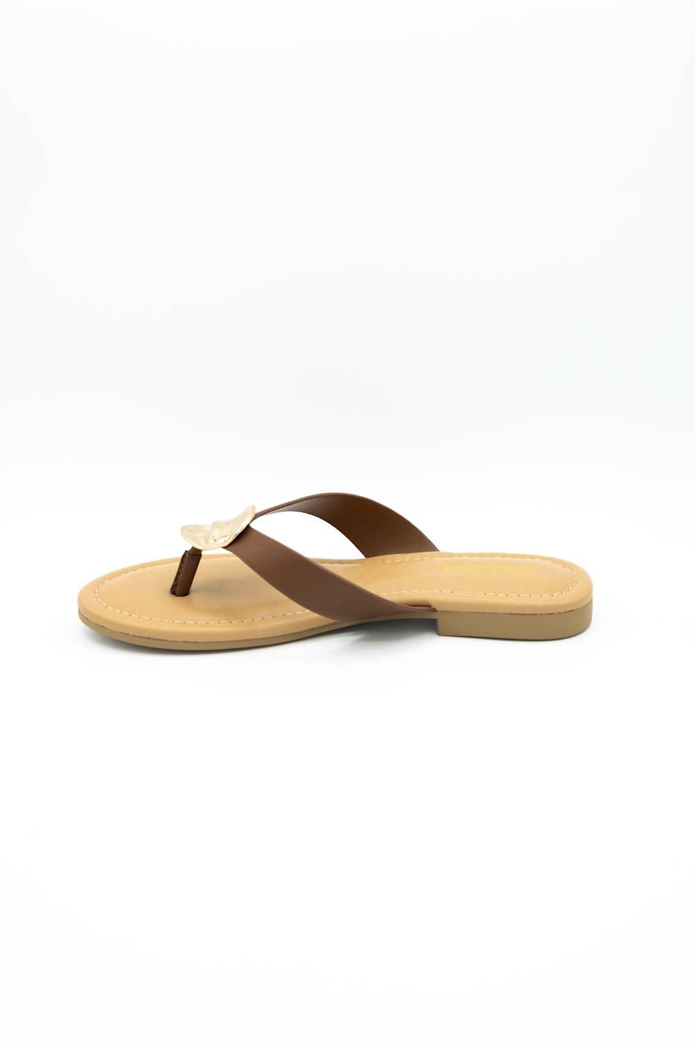 Soda Jeslyn Flip Flops for Women in Dark Tan