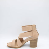 Soda Shoes Juice Strap Heels for Women in Nude