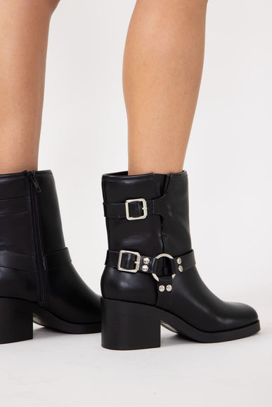 Soda Addax Moto Booties for Women in Black