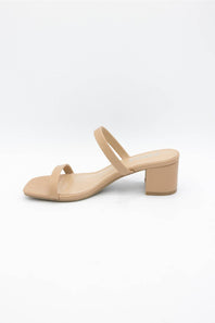 Soda Verlin Block Heels for Women in Sand