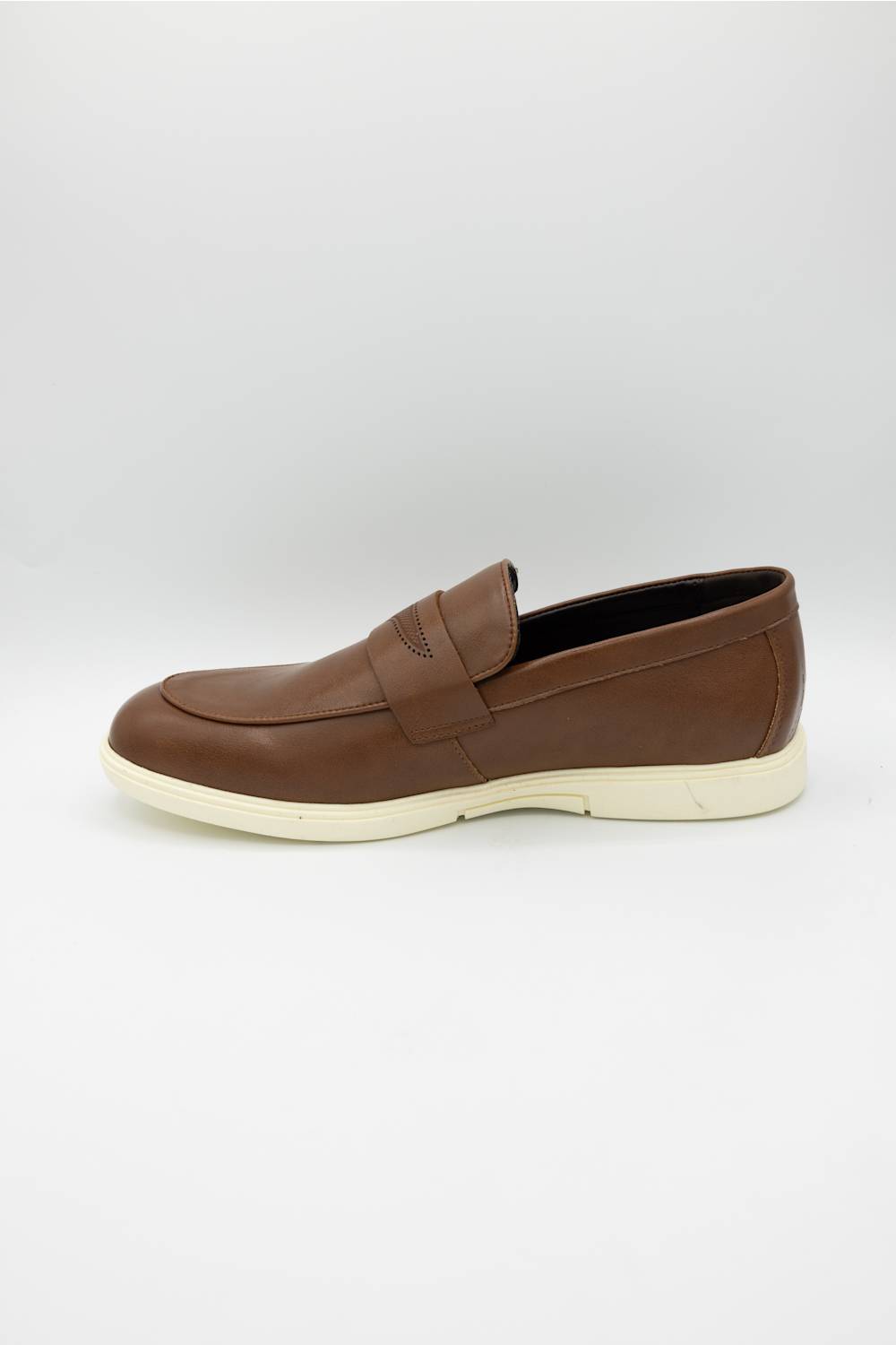 Steve Madden Milo Loafers for Men in Tan; Brown loafer shoe on a white background