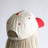 Sundays Are For Tay And Trav Trucker Hat for Women in Red/Tan