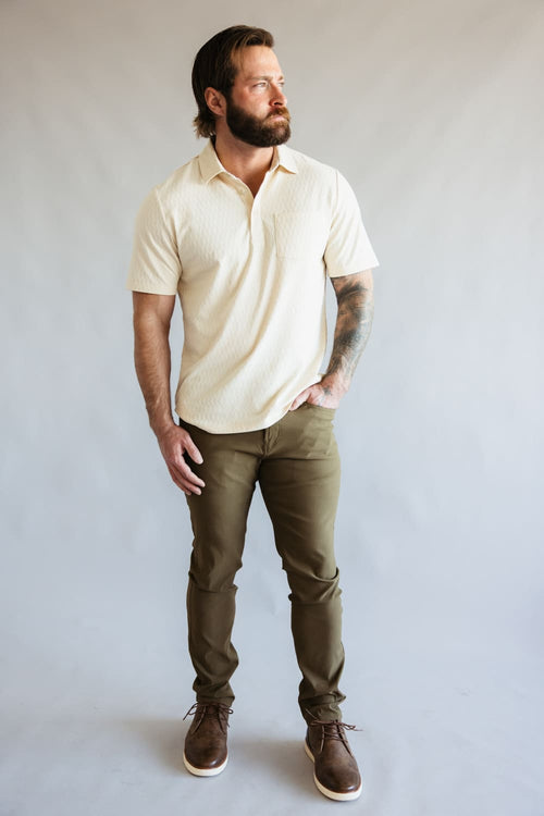 Tailor Vintage Performance Tech 5 Pocket Pants for Men in Earth