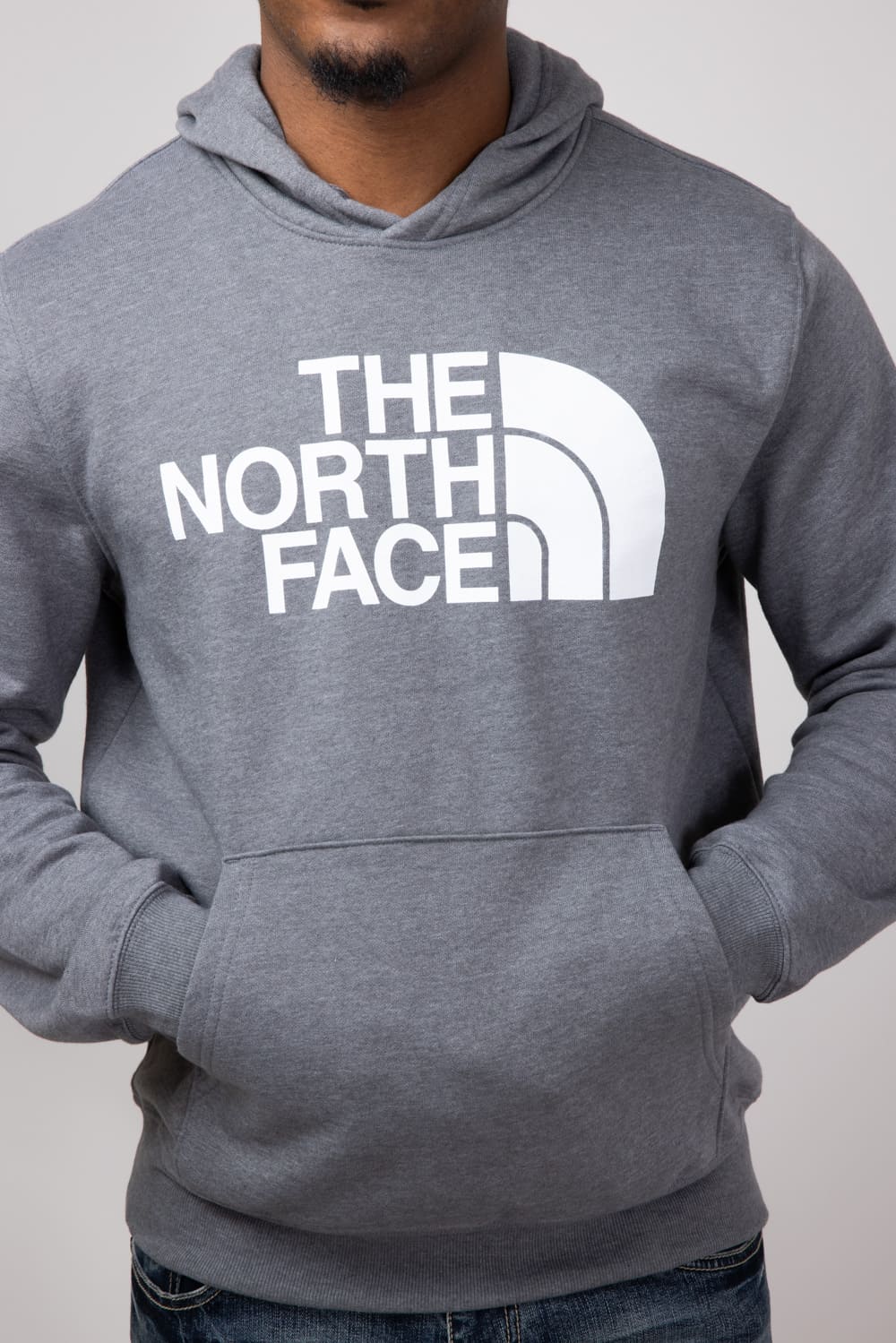 The North Face Half Dome Hoodie for Men in Grey Heather 