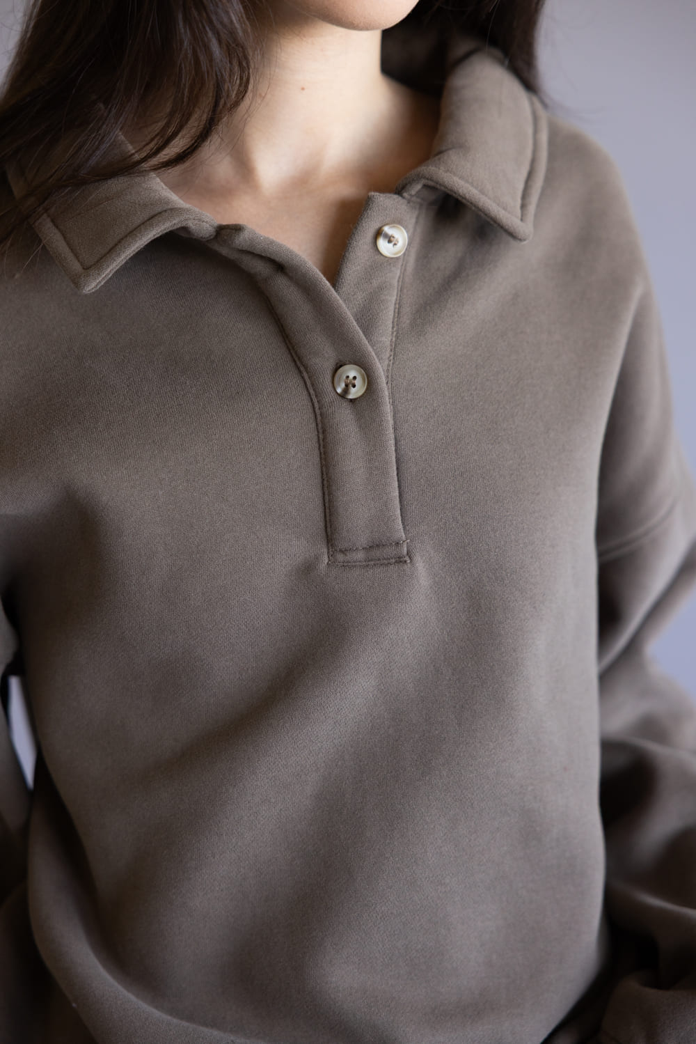 Thread & Supply Arizona Pullover Top for Women in Chocolate