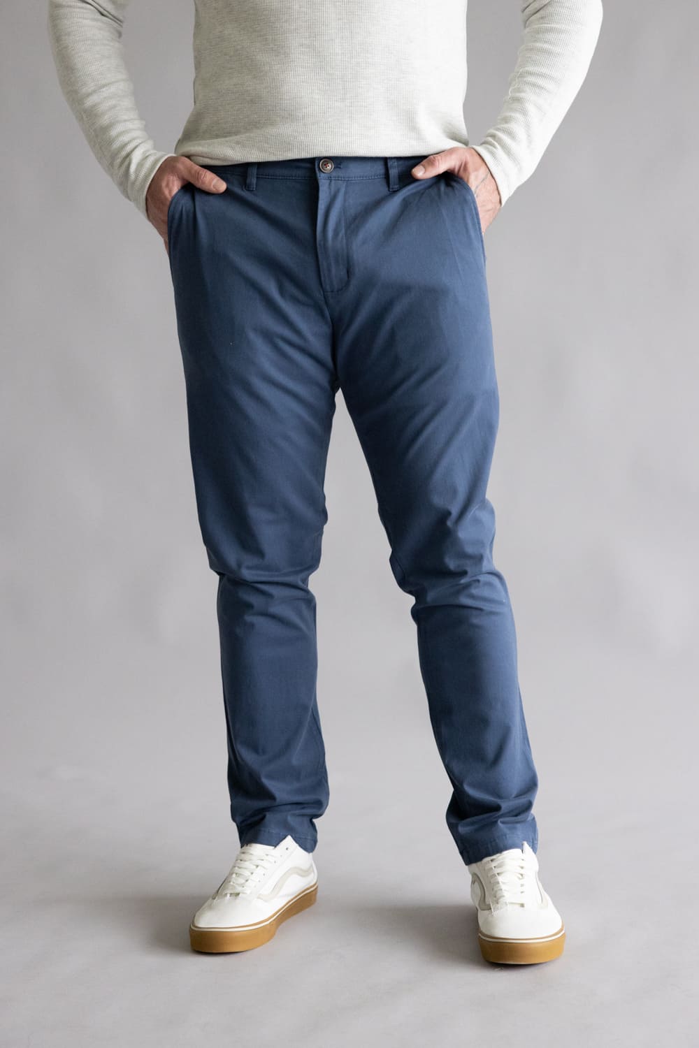 Weatherproof Vintage Leader Chino Pants for Men in Maritime Blue