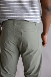 Tricot Prime Time Performance Pants for Men in Dusty Olive