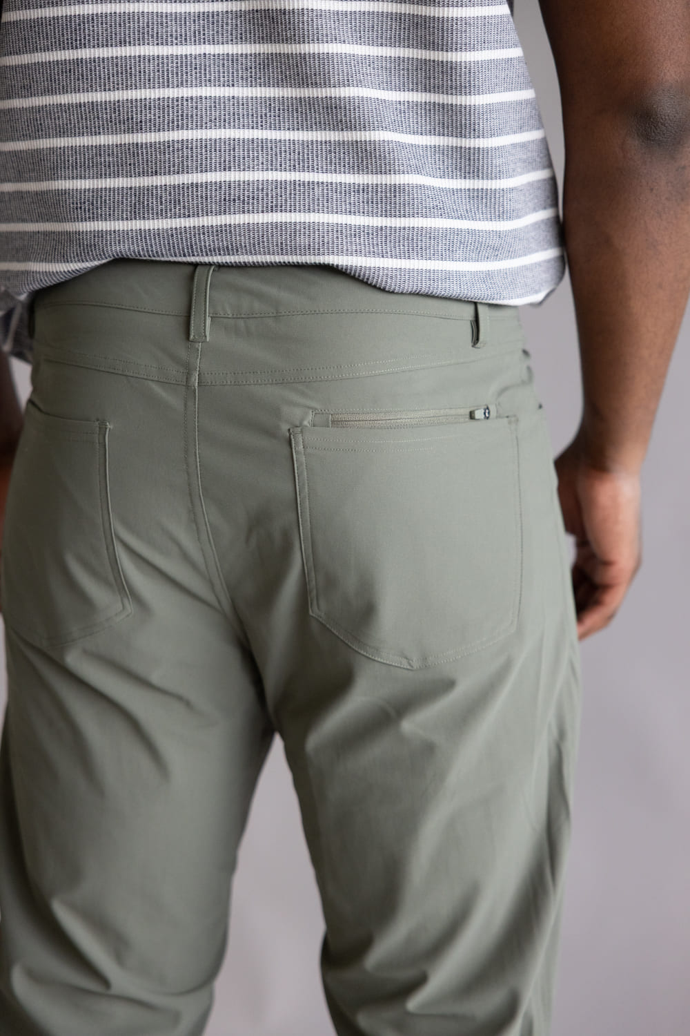 Tricot Prime Time Performance Pants for Men in Dusty Olive