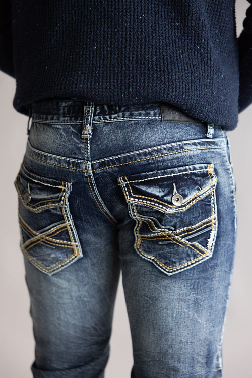  True Luck Lucian Bootcut Jeans for Men 