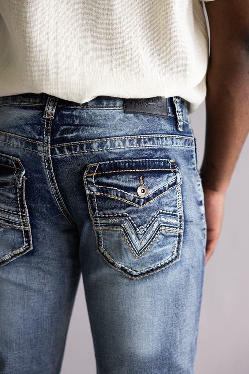  True Luck Micah Straight Jeans for Men 