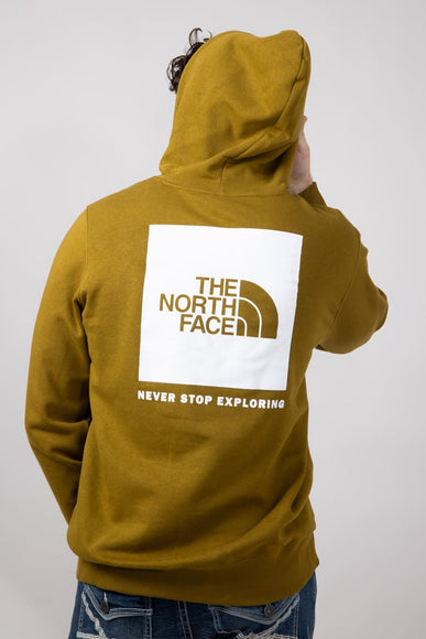 The North Face Box Logo Hoodie for Men in Green