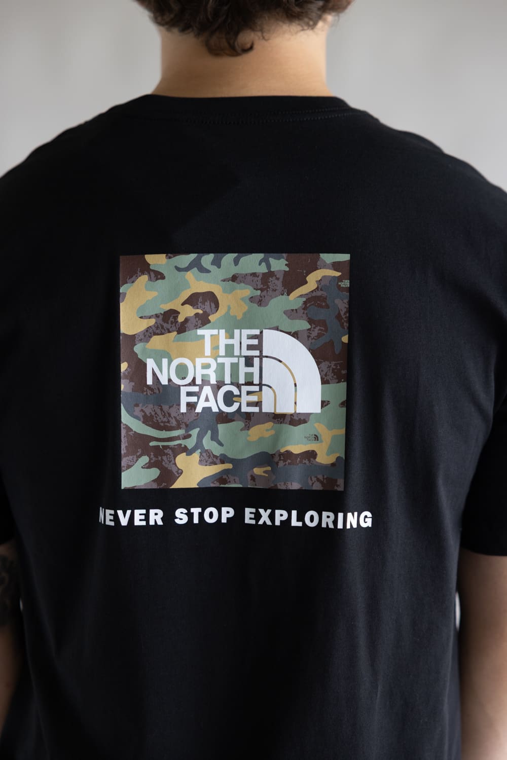 The North Face Evolution Camo Box T-Shirt for Men in Black
