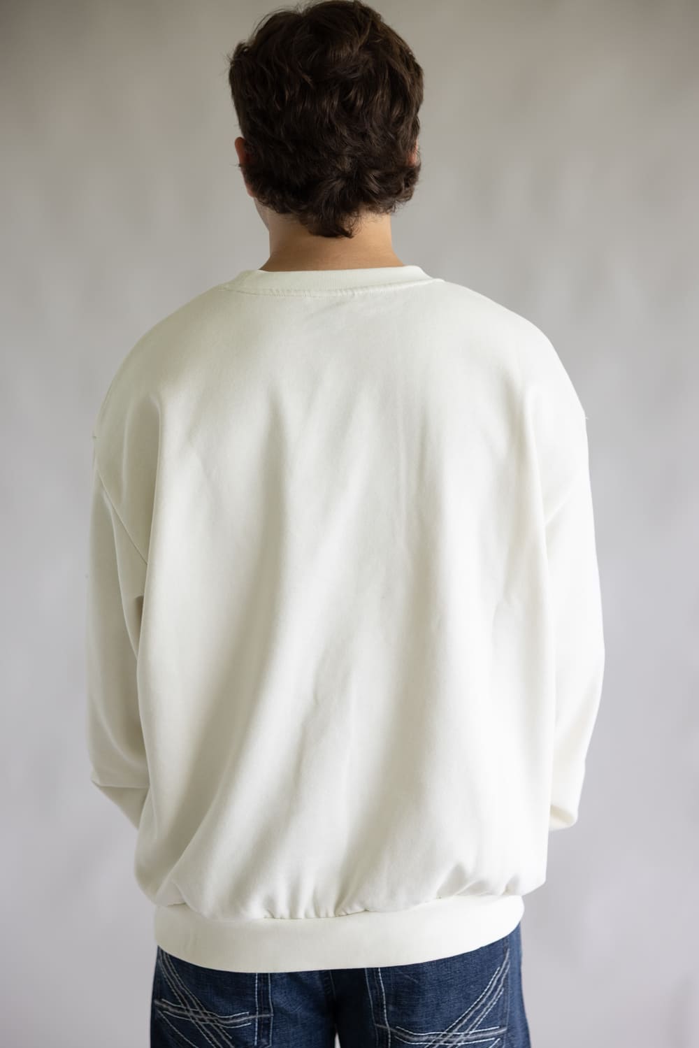 The North Face Evolution Crew Oversized Sweatshirt for Men in White