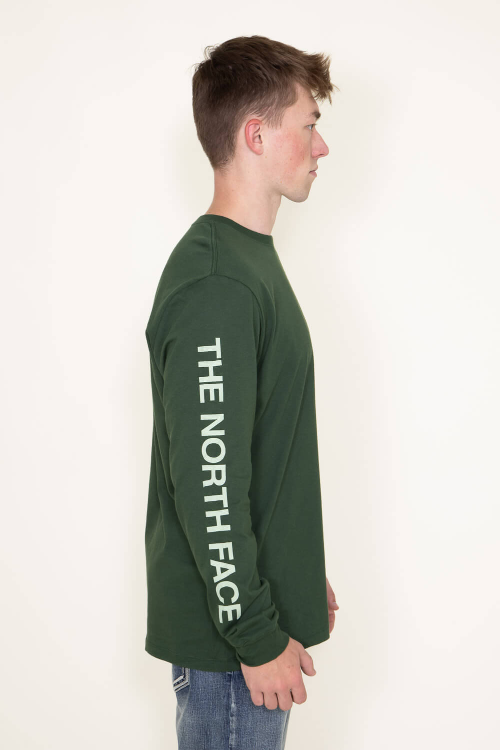 The North Face Long Sleeve Sleeve Hit T-Shirt for Men in Green