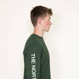 The North Face Long Sleeve Sleeve Hit T-Shirt for Men in Green 