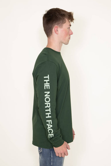 The North Face Long Sleeve Sleeve Hit T-Shirt for Men in Green 