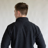The North Face Textured Cap Rock Quarter Zip for Men in Black Heather