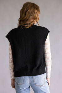Things Between Cap Sleeve Piper Cardigan for Women in Black