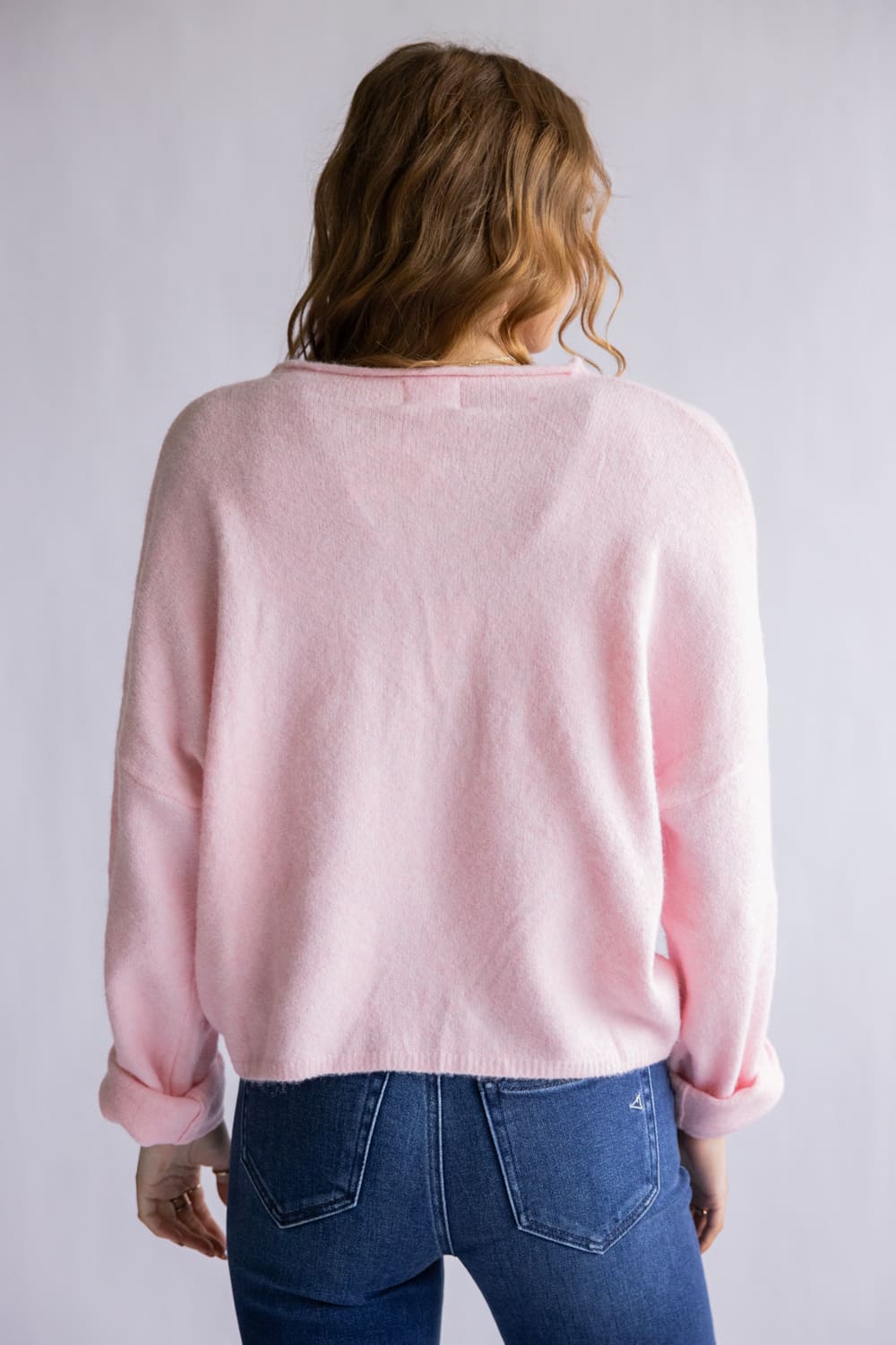 Things Between Piper Cardigan for Women in Baby Pink