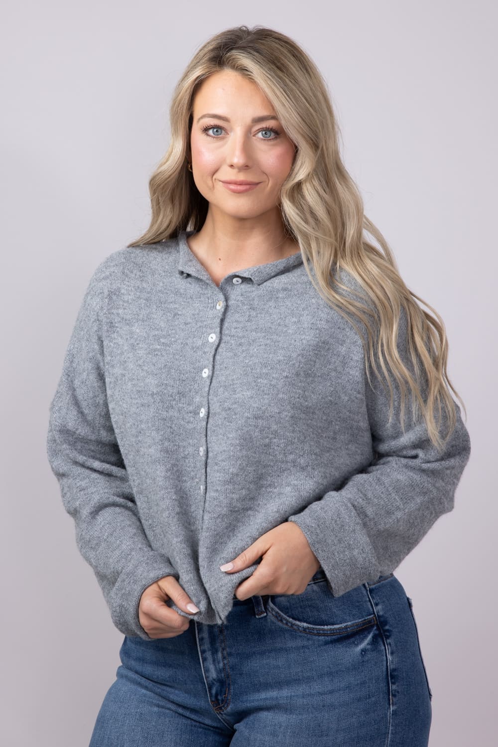 Things Between Piper Cardigan for Women in Grey