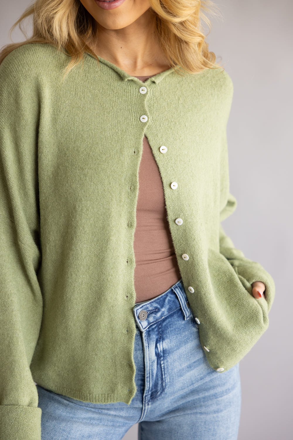 Things Between Piper Cardigan for Women in Sage