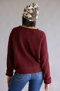 Things Between Piper Cardigan for Women in Wine