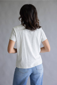 Thread & Supply Asher Striped T-Shirt for Women in Light Heather