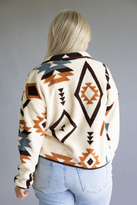 Thread & Supply Canyon Jacket for Women in Cream Hazel Aztec
