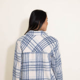 Thread & Supply Chandler Shacket for Women in Blue Plaid