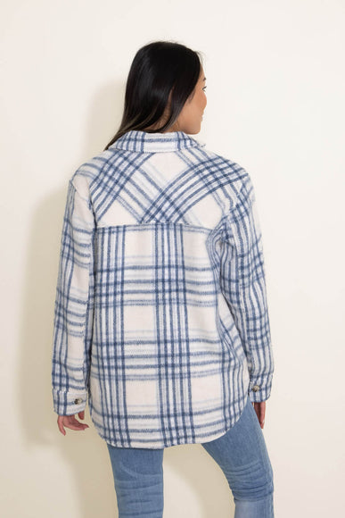 Thread & Supply Chandler Shacket for Women in Blue Plaid