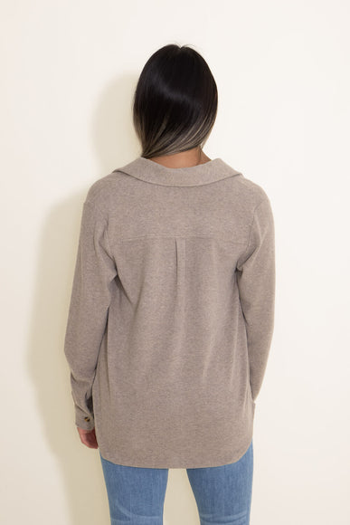 Thread & Supply Lewis Button Up Shirt for Women in Taupe