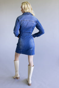 Thread & Supply Norma Denim Dress for Women in Dark Wash